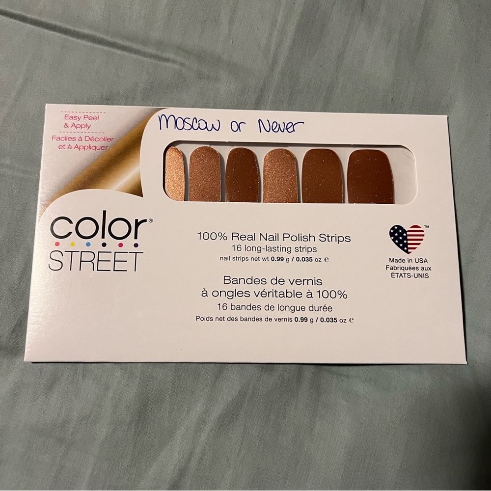 *Retired* Color Street: Moscow Or Never | Copper Penny Fall Shimmer Metallic - Picture 3 of 10